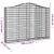 Coșuri gabion arcuite 9 buc, 200x30x140/160cm, fier galvanizat GartenMobel Dekor