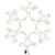 Figurină Fulg de Zăpadă de Crăciun LED 2 buc. alb cald 27x27 cm GartenMobel Dekor
