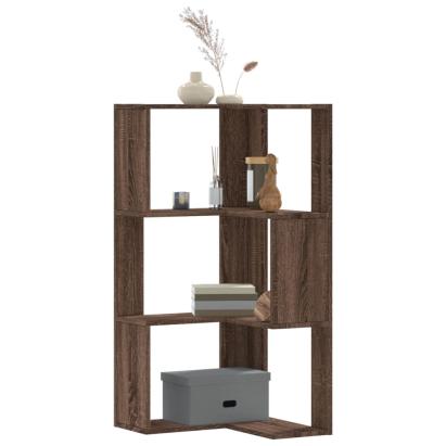 Bibliotecă 3 niveluri stejar maro 50x50x102 cm lemn prelucrat GartenMobel Dekor