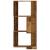 Bibliotecă 3 niveluri lemn vechi 50x50x102 cm lemn prelucrat GartenMobel Dekor
