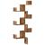 Raft colțar perete lemn vechi 45x45x147 cm lemn prelucrat GartenMobel Dekor