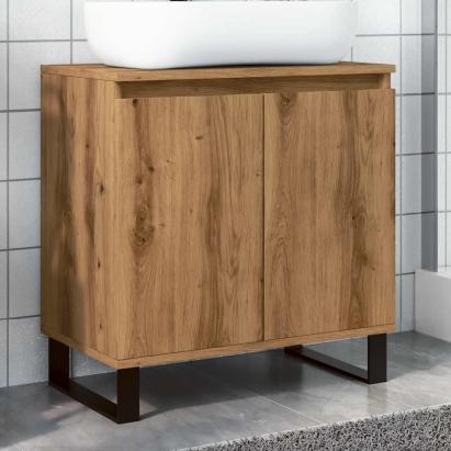Dulap de baie, stejar artizanal, 58x33x60 cm, lemn prelucrat GartenMobel Dekor