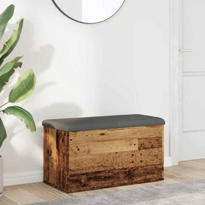 Bancă de depozitare,lemn vechi, 82x42x45 cm, lemn prelucrat GartenMobel Dekor