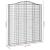 Coșuri gabion arcuite, 2 buc 200x30x220/240cm, fier galvanizat GartenMobel Dekor