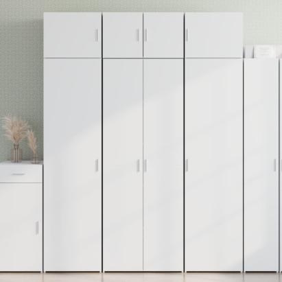 Dulap înalt, alb, 70x42,5x185 cm, lemn prelucrat GartenMobel Dekor
