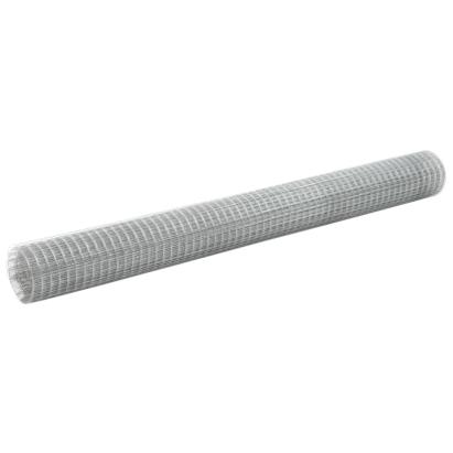 Plasă de sârmă găini, argintiu, 25 x 1,5 m, oțel galvanizat GartenMobel Dekor