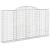 Coș gabion arcuit, 300x30x160/180 cm, fier galvanizat GartenMobel Dekor