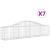 Coșuri gabion arcuite 7 buc, 200x30x40/60 cm, fier galvanizat GartenMobel Dekor