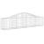 Coșuri gabion arcuite 18 buc, 200x30x40/60 cm, fier galvanizat GartenMobel Dekor