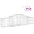 Coșuri gabion arcuite 20 buc, 200x30x40/60 cm, fier galvanizat GartenMobel Dekor