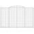Coșuri gabion arcuite 3 buc, 300x30x180/200 cm, fier galvanizat GartenMobel Dekor