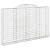Coșuri gabion arcuite 3 buc, 300x30x180/200 cm, fier galvanizat GartenMobel Dekor