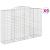 Coșuri gabion arcuite 9 buc. 300x50x200/220 cm fier galvanizat GartenMobel Dekor