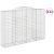 Coșuri gabion arcuite 11 buc. 300x50x200/220 cm fier galvanizat GartenMobel Dekor