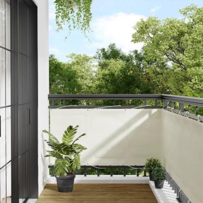 Paravan de balcon, crem, 75x1000 cm, 100% poliester oxford GartenMobel Dekor