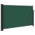 Copertina laterală retractabilă, verde închis, 120x500 cm GartenMobel Dekor