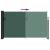 Copertină laterală retractabilă, verde închis, 120 x 600 cm GartenMobel Dekor