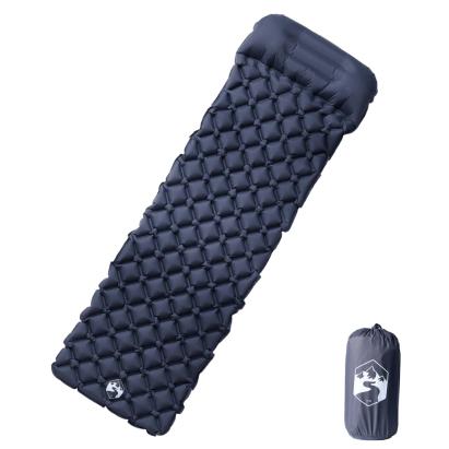 Saltea de camping gonflabilă, cu pernă, 1 persoană, gri GartenMobel Dekor