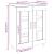 Dulap, alb, 69,5x34x90 cm, lemn compozit GartenMobel Dekor