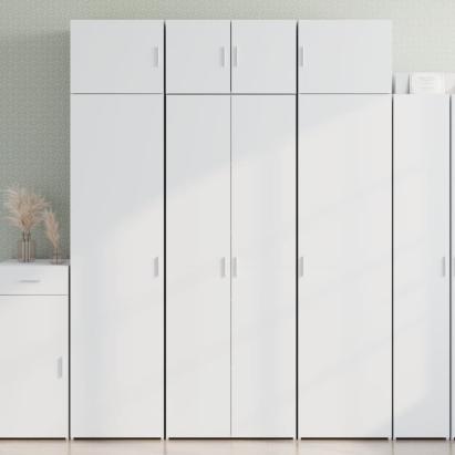 Dulap înalt, alb, 70x42,5x185 cm, lemn prelucrat GartenMobel Dekor