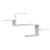 Raft de perete, alb, 104x15x49 cm, lemn prelucrat GartenMobel Dekor
