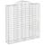 Coșuri gabion arcuite, 13 buc 200x50x200/220cm, fier galvanizat GartenMobel Dekor