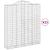 Coșuri gabion arcuite, 25 buc 200x50x220/240cm, fier galvanizat GartenMobel Dekor