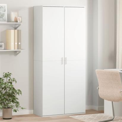 Dulap înalt, alb, 80x35x180 cm, lemn prelucrat GartenMobel Dekor