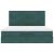 Cadru de pat otoman cu saltele Verde închis 160x200cm catifea GartenMobel Dekor