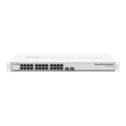 Cloud Smart Switch, 24 x Gigabit, 2 x SFP+ 10Gbps - Mikrotik CSS326-24G-2S+RM SafetyGuard Surveillance