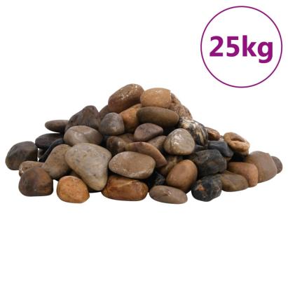 Pietricele lustruite, 25 kg, culori mixte, 2-5 cm GartenMobel Dekor