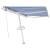 Copertină autonomă retractabilă automat albastru&alb 300x250 cm GartenMobel Dekor