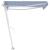 Copertină autonomă retractabilă automat albastru&alb 300x250 cm GartenMobel Dekor