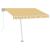 Copertină autonomă retractabilă automat galben&alb 300x250 cm GartenMobel Dekor
