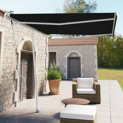 Copertină autonomă retractabilă automat, antracit, 300x250 cm GartenMobel Dekor