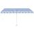 Copertină autonomă retractabilă automat albastru&alb 450x300 cm GartenMobel Dekor