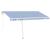 Copertină autonomă retractabilă automat albastru&alb 400x350 cm GartenMobel Dekor