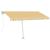 Copertină autonomă retractabilă automat galben&alb 400x350 cm GartenMobel Dekor
