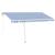 Copertină autonomă retractabilă automat albastru&alb 450x350 cm GartenMobel Dekor