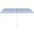 Copertină autonomă retractabilă automat albastru&alb 450x350 cm GartenMobel Dekor