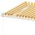 Copertină autonomă retractabilă automat galben&alb 450x350 cm GartenMobel Dekor