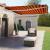 Copertină autonomă retractabilă automat oranj&maro 450x350 cm GartenMobel Dekor