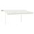 Copertină retractabilă automat, cu stâlpi, crem, 4,5x3,5 m GartenMobel Dekor