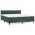 Pat box spring cu saltea, verde închis, 180x200 cm, catifea GartenMobel Dekor