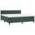 Pat box spring cu saltea, verde închis, 180x200 cm, catifea GartenMobel Dekor