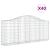 Coșuri gabion arcuite 40 buc, 200x30x80/100 cm, fier galvanizat GartenMobel Dekor
