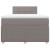 Pat box spring cu saltea, gri taupe, 120x200 cm, textil GartenMobel Dekor