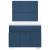 Pat box spring cu saltea, albastru, 90x190 cm, textil GartenMobel Dekor