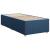 Pat box spring cu saltea, albastru, 90x190 cm, textil GartenMobel Dekor