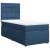 Pat box spring cu saltea, albastru, 90x190 cm, textil GartenMobel Dekor